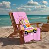 Custom Name Ultra-Soft Beach Towel with Ms. Rachel Theme,Ideal for Pool - Camping, Diving - Perfect Travel Essential, Vibrant Beach Towel.