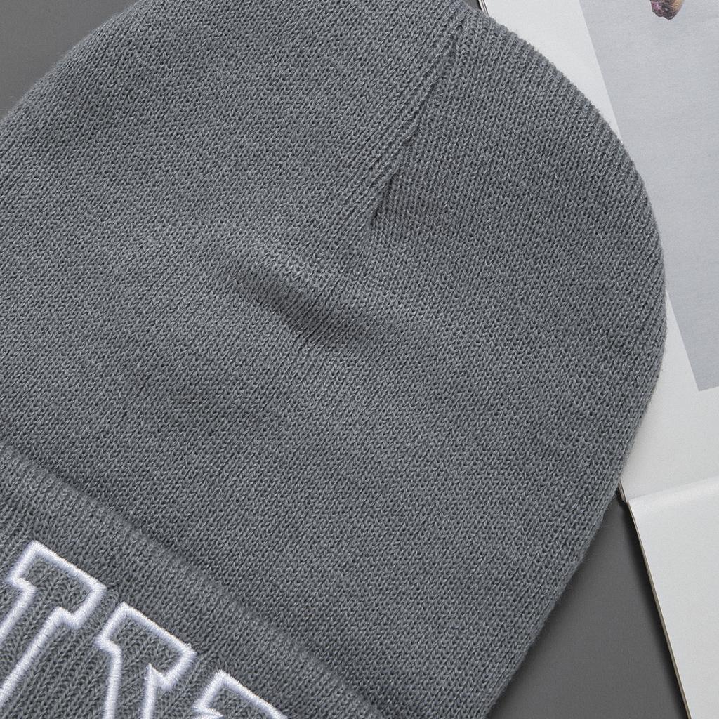 1pc Unisex Embroidered Knitted Hat Letters NY Winter Warm Woolen Hat Fashion All-matching Hat