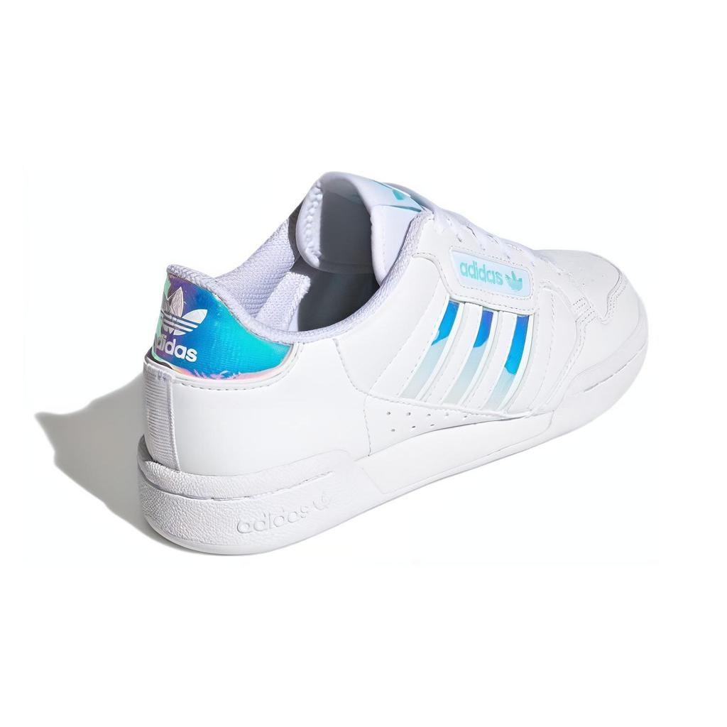 adidas Originals Continental 80 Stripes Comfortable Casual Durable Low-Top Kids Sneakers White Laser Silver Kids Sneakers GZ3255