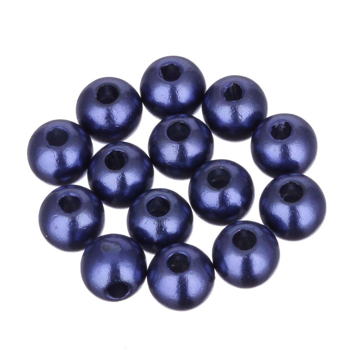 

200 шт акриловых бусин для DIY темно-синий