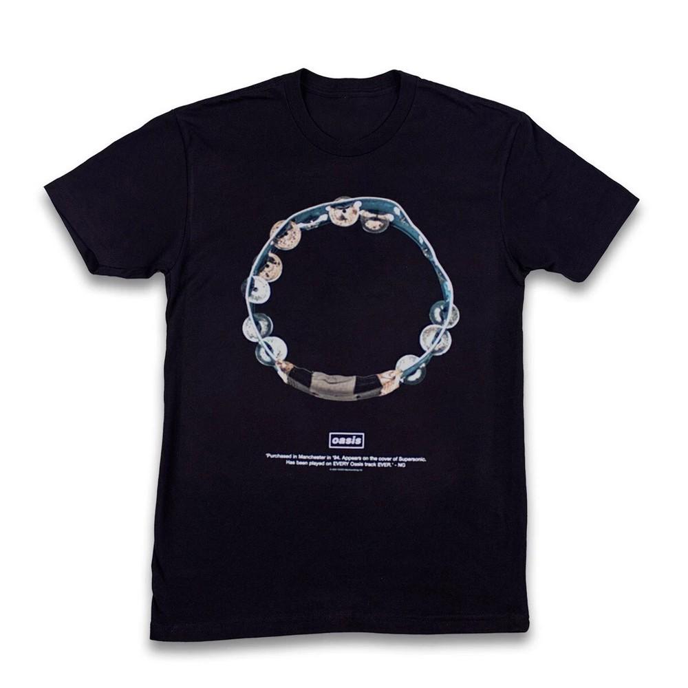 

Oasis Definitely Maybe Tambourine Unisex Black Cotton T-shirt, Size S-4XL M