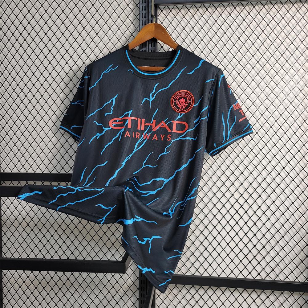 2526 New Manchester City jersey Sports football jersey Year of the Dragon 125th Anniversary Edition Short Sleeve Harland Training jersey Print S