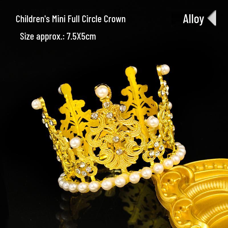 Queen Crown Cake Topper for Adults & Children - Gypsophila Pearl Birthday Decoration