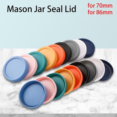 6pcs Durable for Wide Mouth Jar Reusable Seal Bottle Cover Good Seal 70mm 86mm Mason Jar Lid