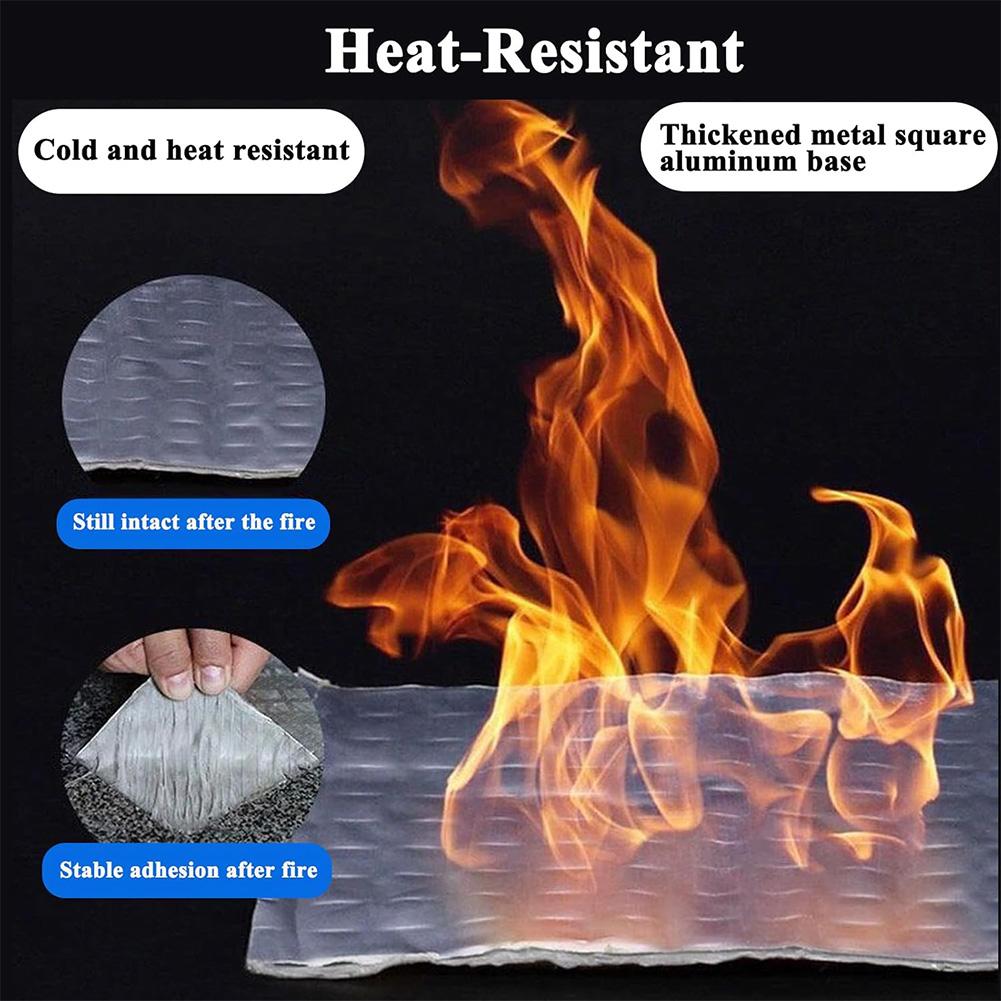 Aluminum Foil Butyl Rubber Tape Thick Self Adhesive Waterproof Sealant Tape Pool Roof Pipe Repair Stop Leak Foil Tape Butyl Tape