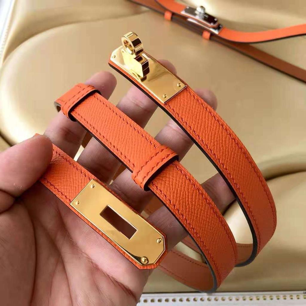 Double-Sided Head Layer Cowhide Belt Women's Fashion All-Match Four Seasons Recommended Clothes Accessories Free Size