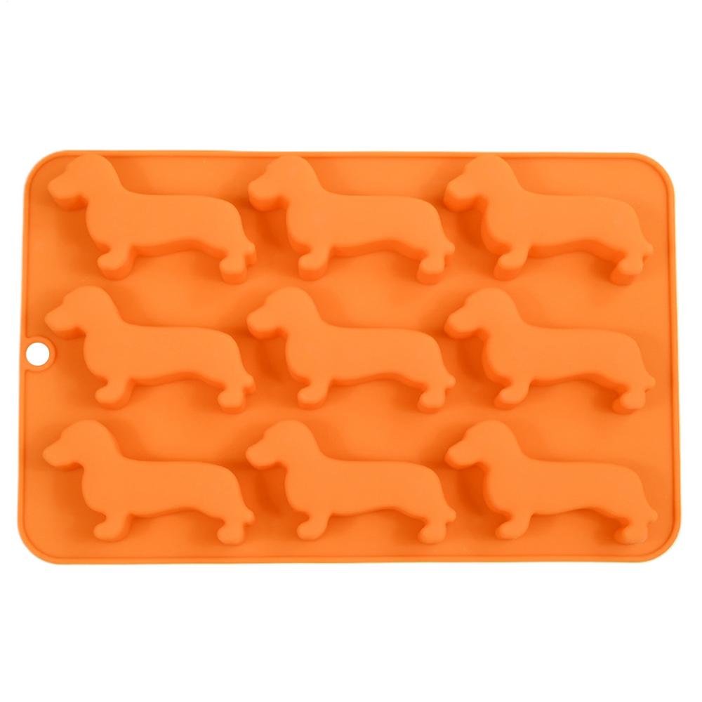 

Dachshund Silicone Ice Mold Non-Stick Dog Shaped Silicone Molds For Ice Treats 9-cavity Chocolate Moulds Ice Mold Cake Molds
