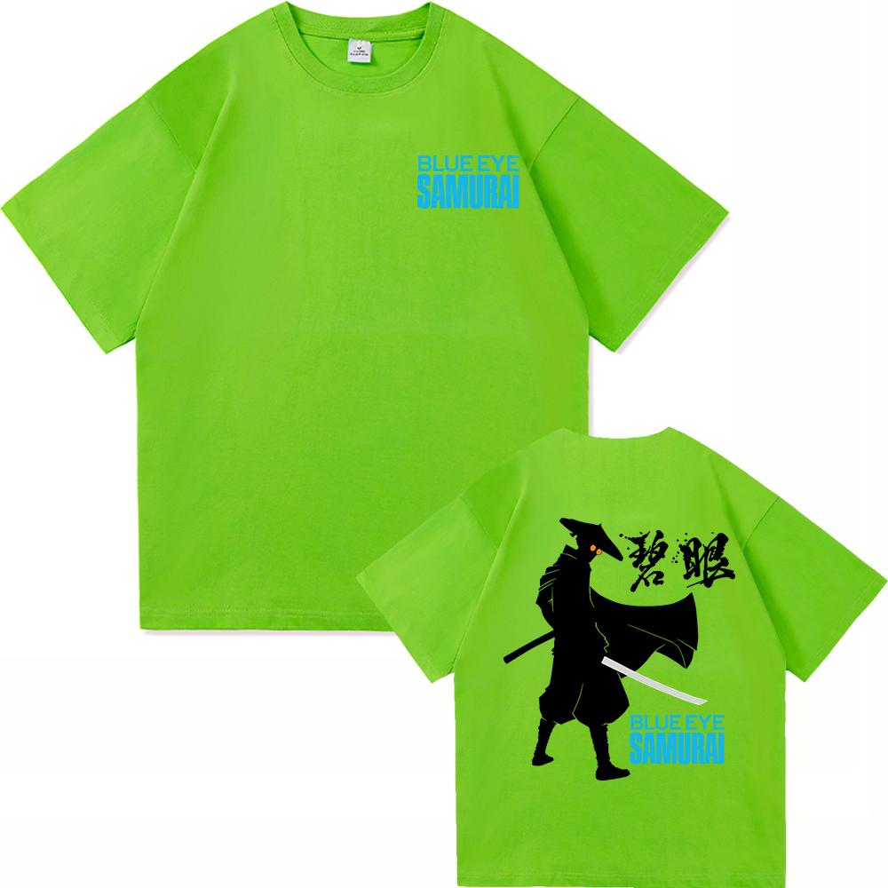 Blue Eye Samurai 2 T Shirts Fashion Men Harajuku Aesthetic Anime Mizu Tshirt Unisex High Quality Casual Cotton Tee Shirt Clothes