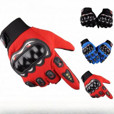 Locomotive Motorcycle Gloves Men's Non-slip and Wear-resistant Protective Racing Riding Anti-cut Fighting Training Full Finger Gloves