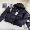 Giacca Piumino Invernale CE Casa Doppio Uso Ispessito Pile Donna Logo in Pelle Marrone Maniche Gilet Rimovibile