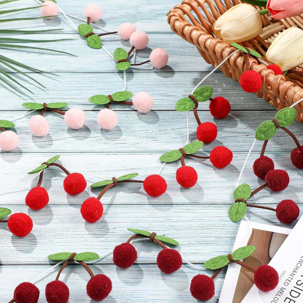 Spring Tropical Fruit Party Ceiling Decorations: Pineapple, Strawberry, Apple, and Grape Honeycomb Balls