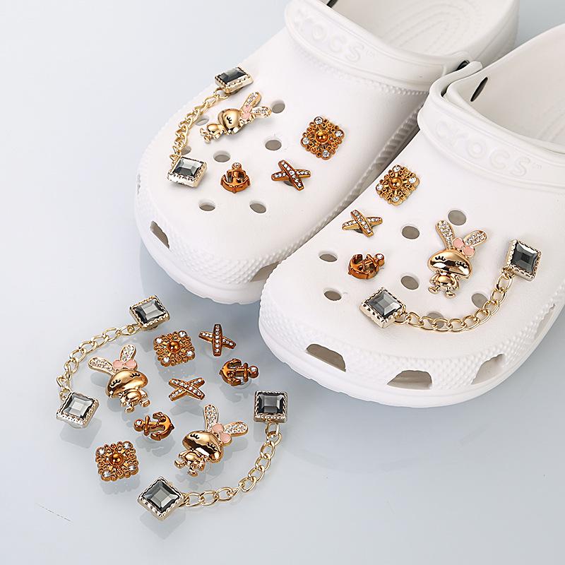 Rabbit Chain Crocs Shoe Decoration Buckle & Flower Accessory