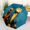 1pc ScoobyDoo Mystery Solvers Automatic Folding Umbrella - Compact 8-Rib Design, Durable Plastic & Iron, 059