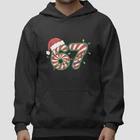 67 Meme Christmas Hoodie Candy Cane Number Funny Holiday Sweatshirt Unisex Gift XXL