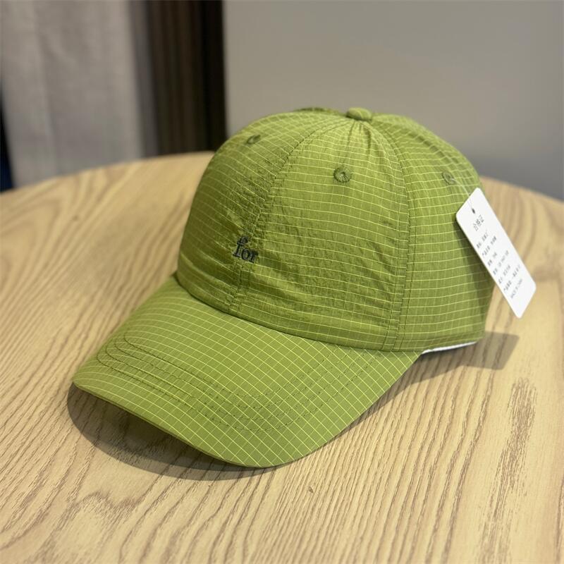 Simple Small Letter Embroidery Quick-drying Light and Thin Sunscreen Cap Women's Summer Outdoor Travel Sun Hat Men