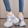 Innere Höheneinlage 12 neue atmungsaktive Dad-Schuhe dicke Sohle Mesh kleine Sport- und Freizeitschuhe A