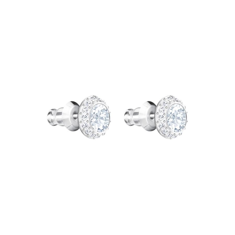SWAROVSKI  Boucles d'oreilles 'Angelic' blanc / argent