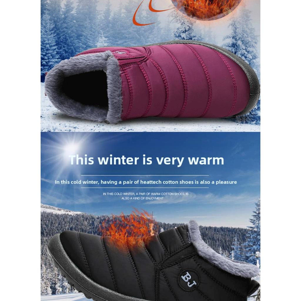 Ultra Warm Winter Boots - Anti Slip Thick Sole, Snow Boots with Polar Level Insulation, Low Heel, Round Toe, Fabric Lining, Hiking Boots