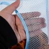 Foldable Plush Animal Storage Net 4 Compartments Hanging Mesh Toy Storage Hammock For Kids Room Toys Gloves Hats Socks