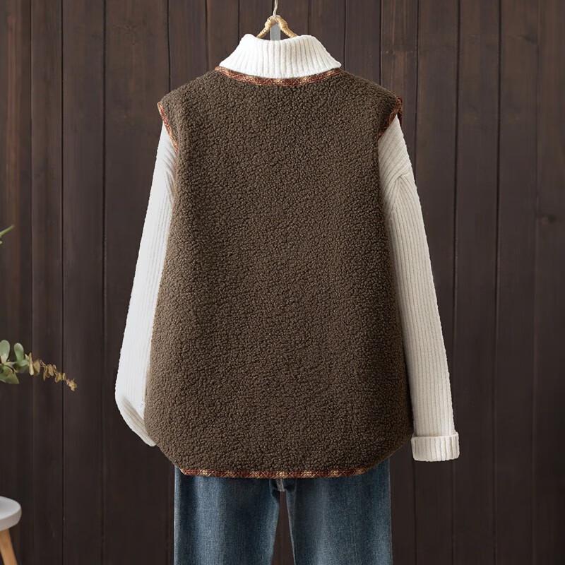 Women's Single-Breasted V-Neck Layering Vest