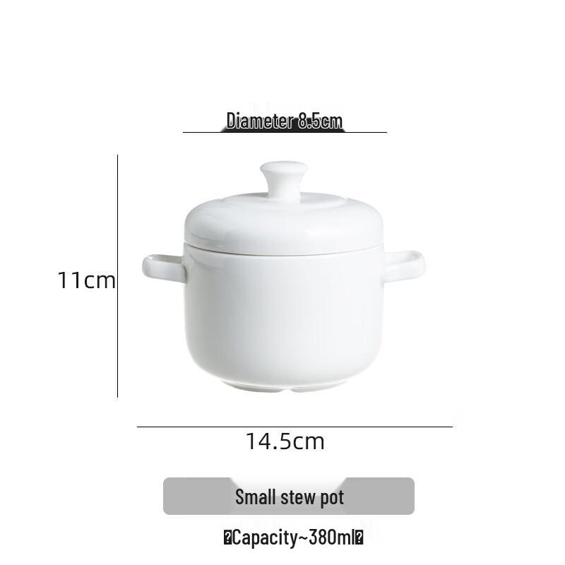 ZISIZ Ceramic Double-Eared Stew Pot