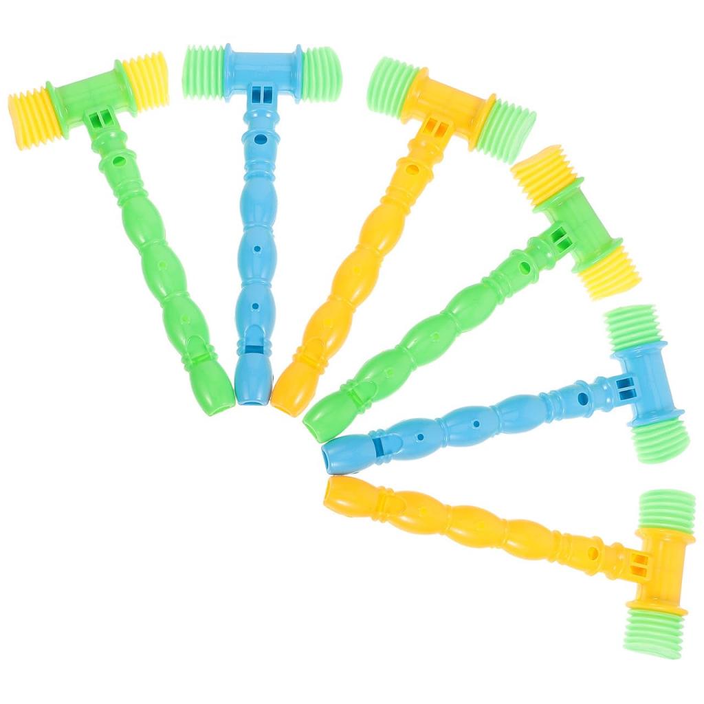 Set YARNOW de 6 Ciocane Muzicale pentru Bebeluși, Plastic, Emite Sunete la Impact, Educațional pentru Copii Peste 1 An, Stimulare Senzorială și Dexteritate