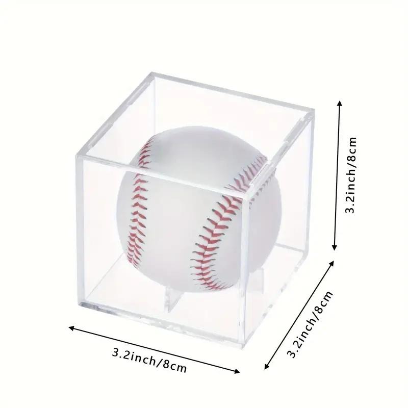 

Набор из 6 акриловых боксов для бейсбольных мячей, Акриловый бокс для хранения бейсбольных мячей, Прозрачный куб для демонстрации бейсбольных мячей с автографами, Витрина для бейсбольных мячей