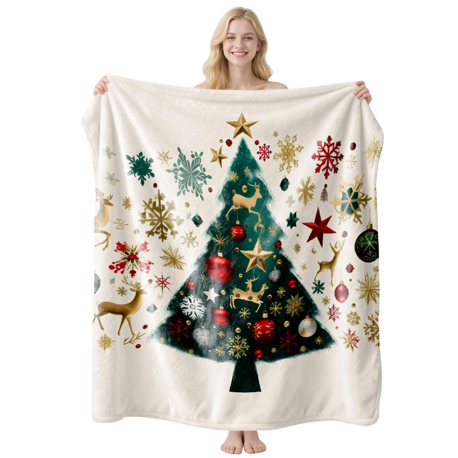 2026 Christmas Day Flannel Blanket Is Universal in All Seasons 150*200 CM