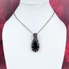 Black Onyx Pendant Copper Wire Wrapped Pendant Handmade Pendant Black Onyx Gemstone Jewelry Decent Pendant Gifts for Mom Copper Wire Jewelry