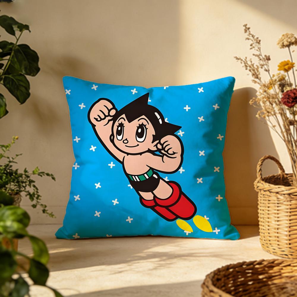 Hot A Astro Boying Cushion Cover Versatile DoubleSided Pillow Case Fit for Sofa Bed Car Daily Decor