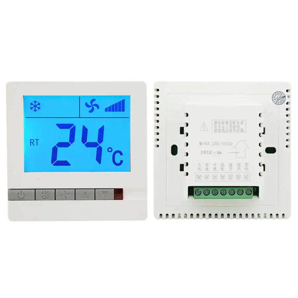 

1PCS Thermostat Fan Temperature Controller Air Conditioning Thermostat Large LCD Display With Thermistor Temperature Sensor China Mainland