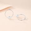 Pearl Circle Ear Hole Earrings Women'S Simple Personality Fashion Earrings New Trendy Earrings Premium Durable