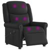 VidaXL Electric Reclining Massage Chair Shiny Black Faux Leather, Electric Massage Chair, Recliner 3303416