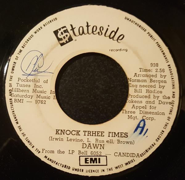 

7inch Record DAWN - Knock Three Times / Home 938 Stateside 1970 Jamaica Rock Used