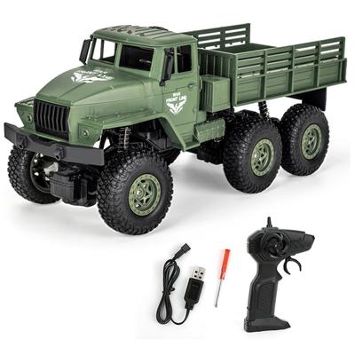 1 18 2.4Ghz Véhicule 4 roues motrices Voiture RC Électrique Six Roues Modèle Camion Simulé Jouet