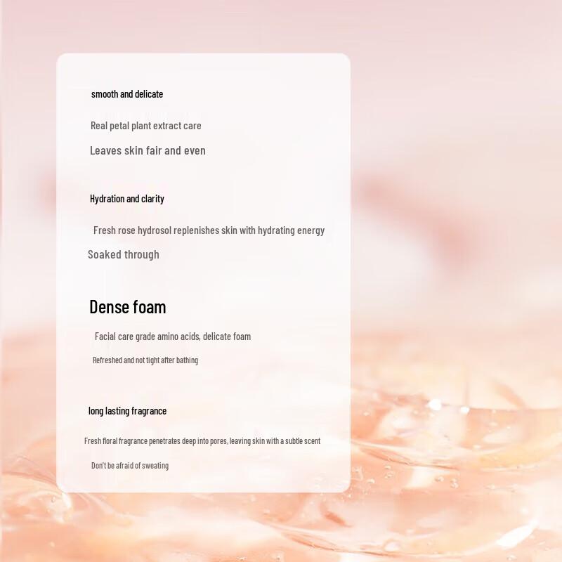 Little Dream Garden Rose Petal Scented Moisturizing Shower Gel