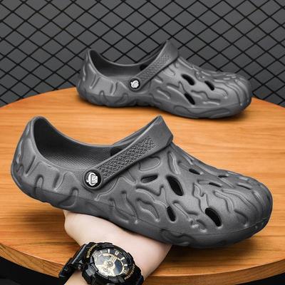 Men's Closed Toe Buckle Sandals, Large Sizes 46-49, Beach Slippers