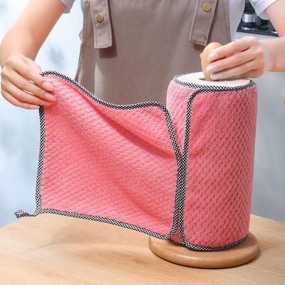 Absorbent Oil-Free Dishwashing Towels: Thick Kitchen Cloths & Scouring Pads