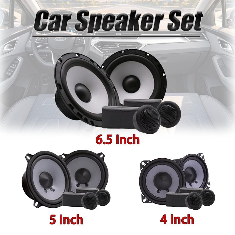 4/5/6.5 Inch Car Speaker Sets HIFI Sound Quality Mini Dome Tweeter Speaker High Power Silk Film Speaker Car Audio Modification 4 inch