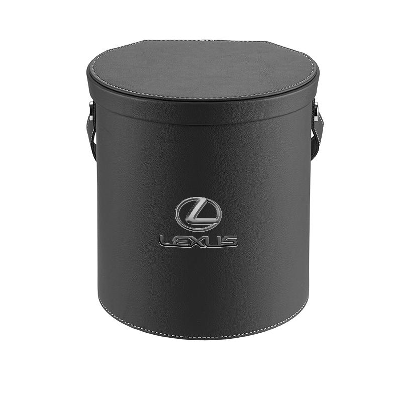 For Lexus RX NX LX ES GS IS UX etc Car Trash Can Waterproof with Lid Leakproof Leatherette Waste Bin AEN1
