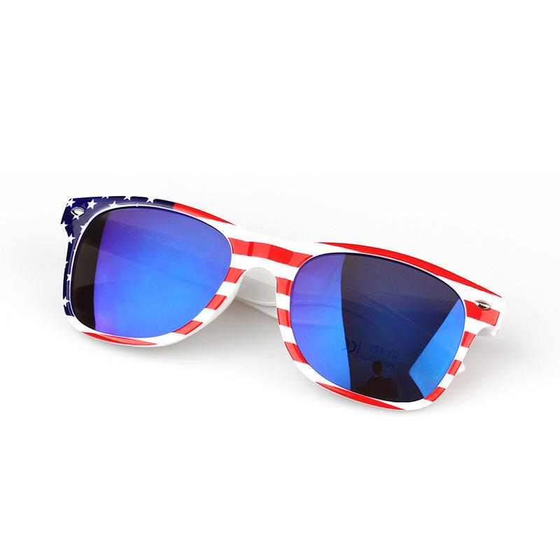 Classic Rice Nail Transparent Beautiful Flag Sunglasses Independence Day Sunglasses 2140 Development Sunglasses