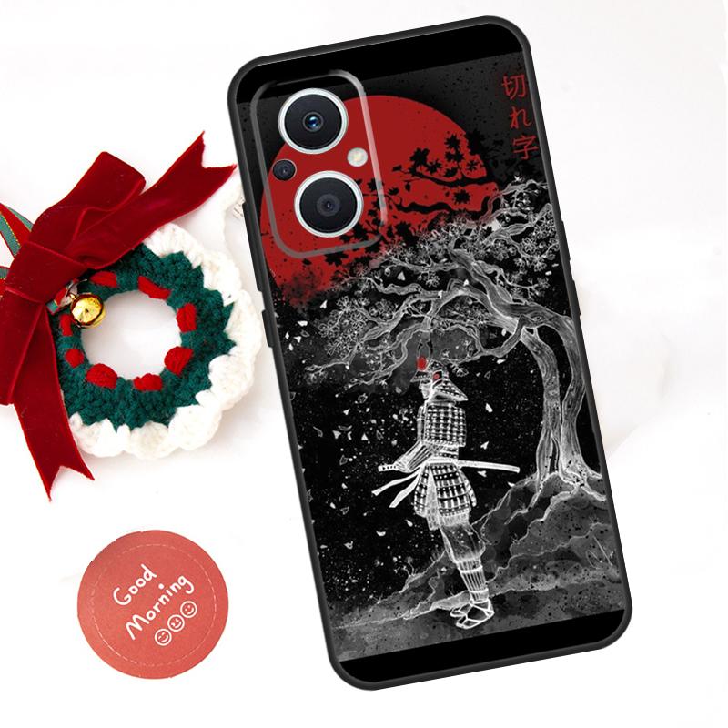 Japanese Samurai Ninja Case For OPPO Reno 8 7 6 5 4 Lite 11F 10 Pro 8T 5Z 4Z OPPO Find X6 Pro X2 Neo X3 X5 Lite