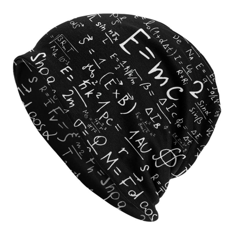 Scientific Math Formulas Skullies Beanies Caps Women Men Warm Bonnet Cap Knit Hat Headwear Slouchy Scarf Skullies Beanies