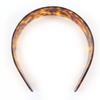 Great PRADA Current Triangle Logo Tortoiseshell Pattern Plex Headband 1IH082 Used