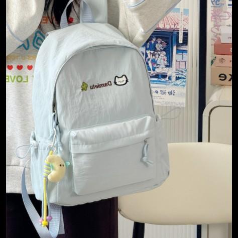 Schoolbag Japanese ins small fresh casual schoolbag female high school student college student cute backpack high value lightweight backpack