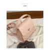 IELGY Korean Version Fashion Pink Diamond Backpack All-Match Simple Backpack