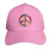 Psychedelisches Friedenssymbol Baseballkappe Kappe Individuelle Kappe modisch schwarz Damen Unisex
