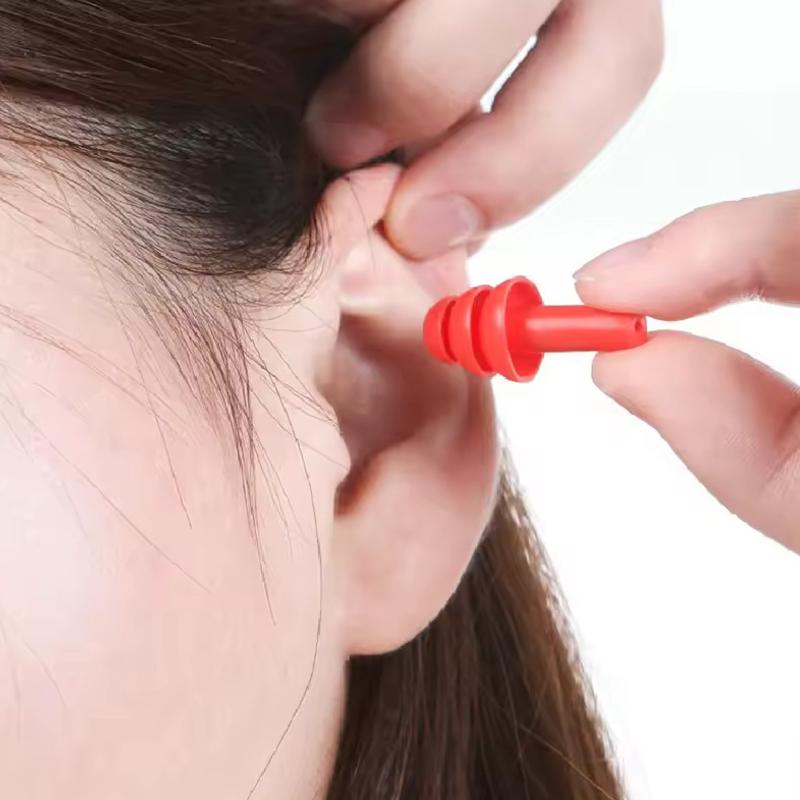 5Pairs/Box Silicone Earplugs Random Mixed Color Anti-noise Waterproof Ear Protection Diving Swimming Washable Ear Protectors ZYF