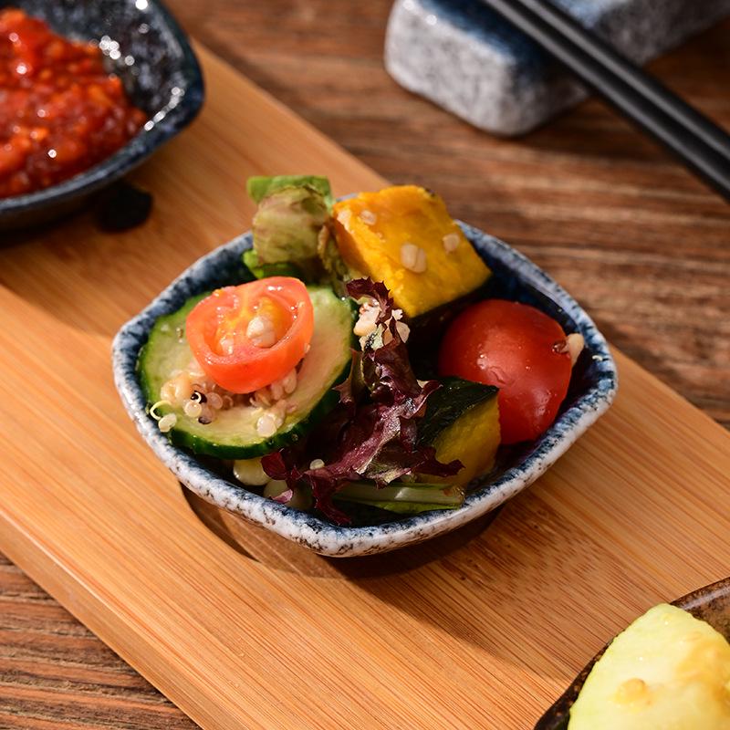 Japanisches Keramik-Dip- & Sojasaucen-Schälchen-Set - Snackteller & Geschirr