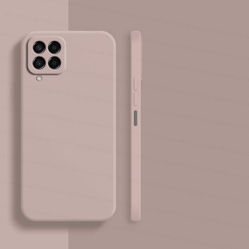 

Для Samsung Galaxy M53 5G Чехол Galaxy M23 M33 M53 Чехол TPU Противоударный Жидкий Силиконовый Телефон Задняя Крышка Для Samsung Galaxy M53 5G For Samsung M33 5G розовый